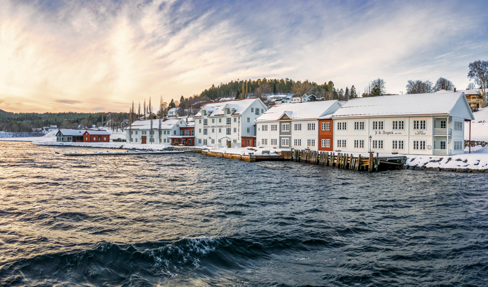 Angvik Gamle Handelssted på vinterstid