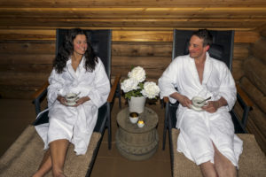 Det er område for avslapping i Badehuset Spa